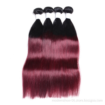 10 A grade brazilian human hair weave color 99j , color 99j hair weave red braiding hair , 99j remy hair weaving